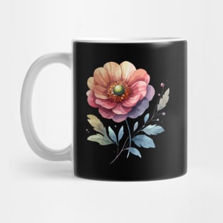 Retro Floral Retro Rounded Flower Mug